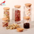 food packaging containers glass with bamboo lid Storage-116RL